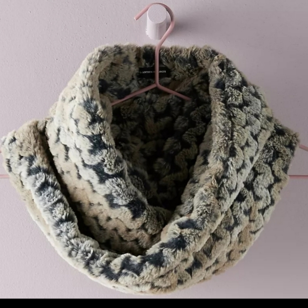 Anthropologie Remy faux fur stole scarf